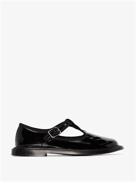 burberry black patent leather t-bar shoes|Burberry Black Patent Leather T.